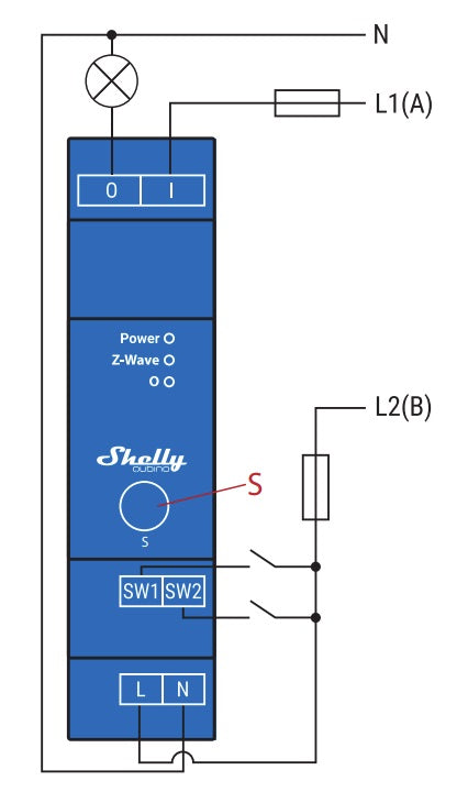 O Shelly Qubino Wave PRO 1 é um módulo profissional para automação, concebido para instalação em calha DIN dentro de quadros elétricos. Equipado com um relé de contacto seco (livre de potencial), permite comutar circuitos e dispositivos até 16 A, sendo ideal para sistemas residenciais ou projetos de controlo remoto mais avançados.