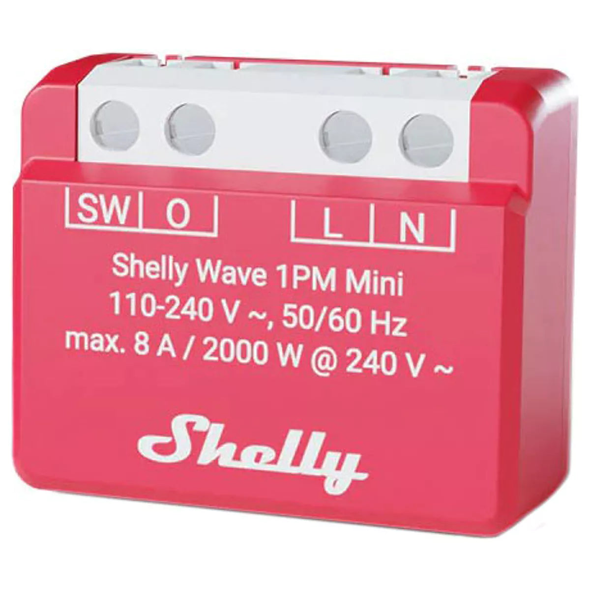 O Shelly Wave 1PM Mini LR é um mini interruptor inteligente Z-Wave com medição de energia integrada. Suporta Z-Wave Mesh e Long Range, permitindo controlar cargas até 8 A a 240 V AC e monitorizar consumo instantâneo (W) e acumulado (kWh).