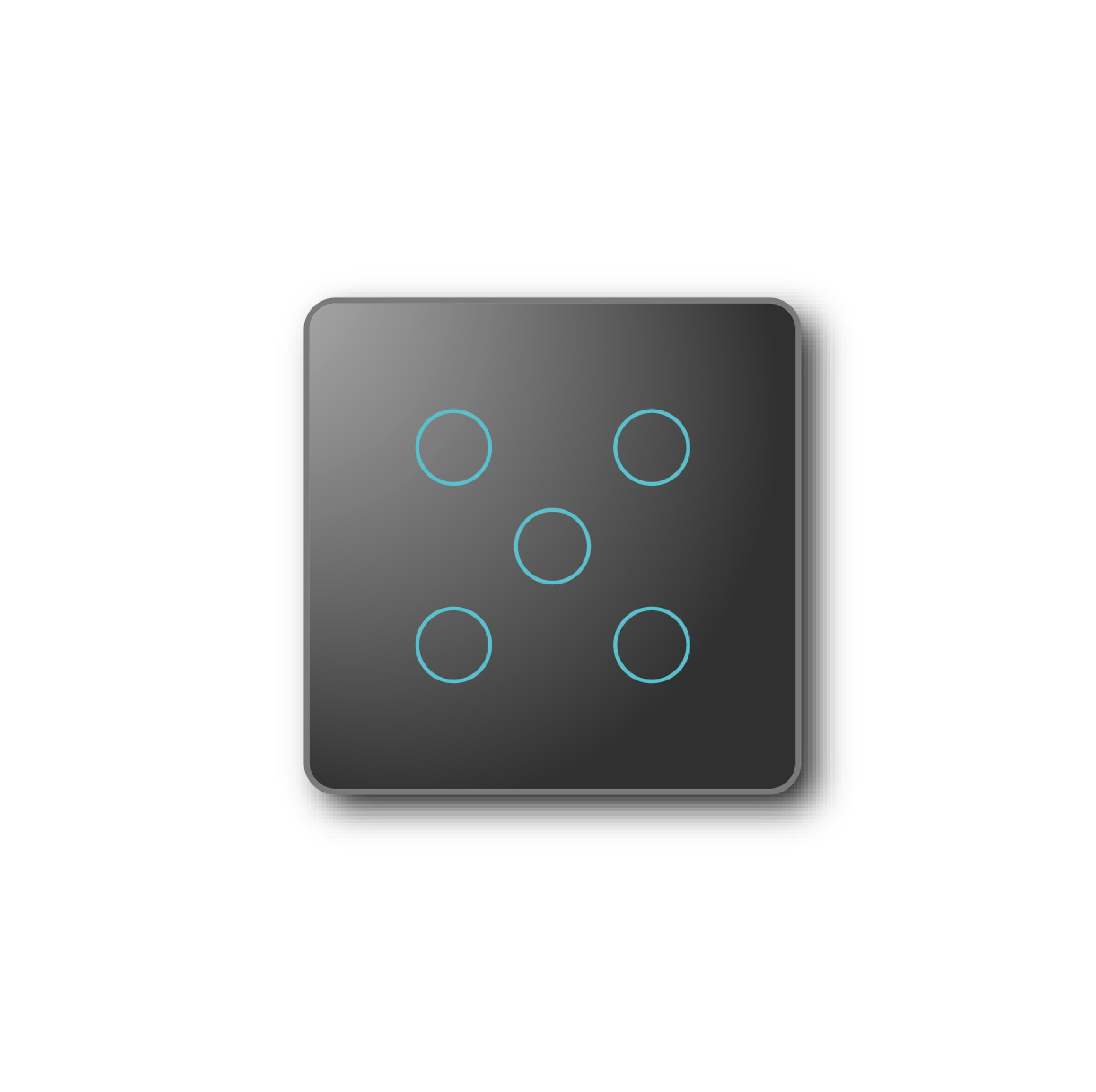 Smartify vPRO Comando de Cenários 5 Botões (15 Cenários) Preto