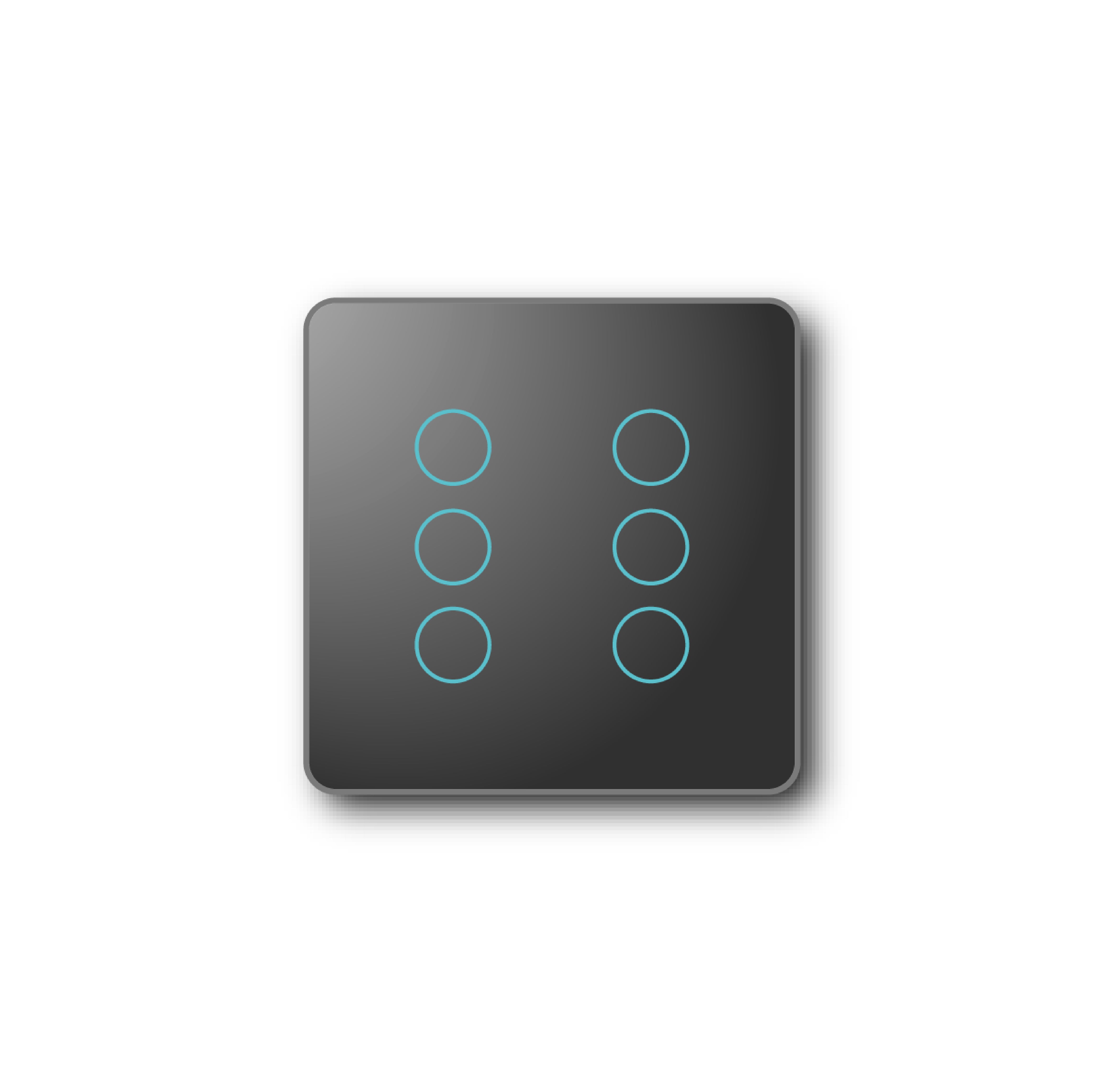 Smartify vPRO Comando de Cenários 6 Botões (18 Cenários) Preto