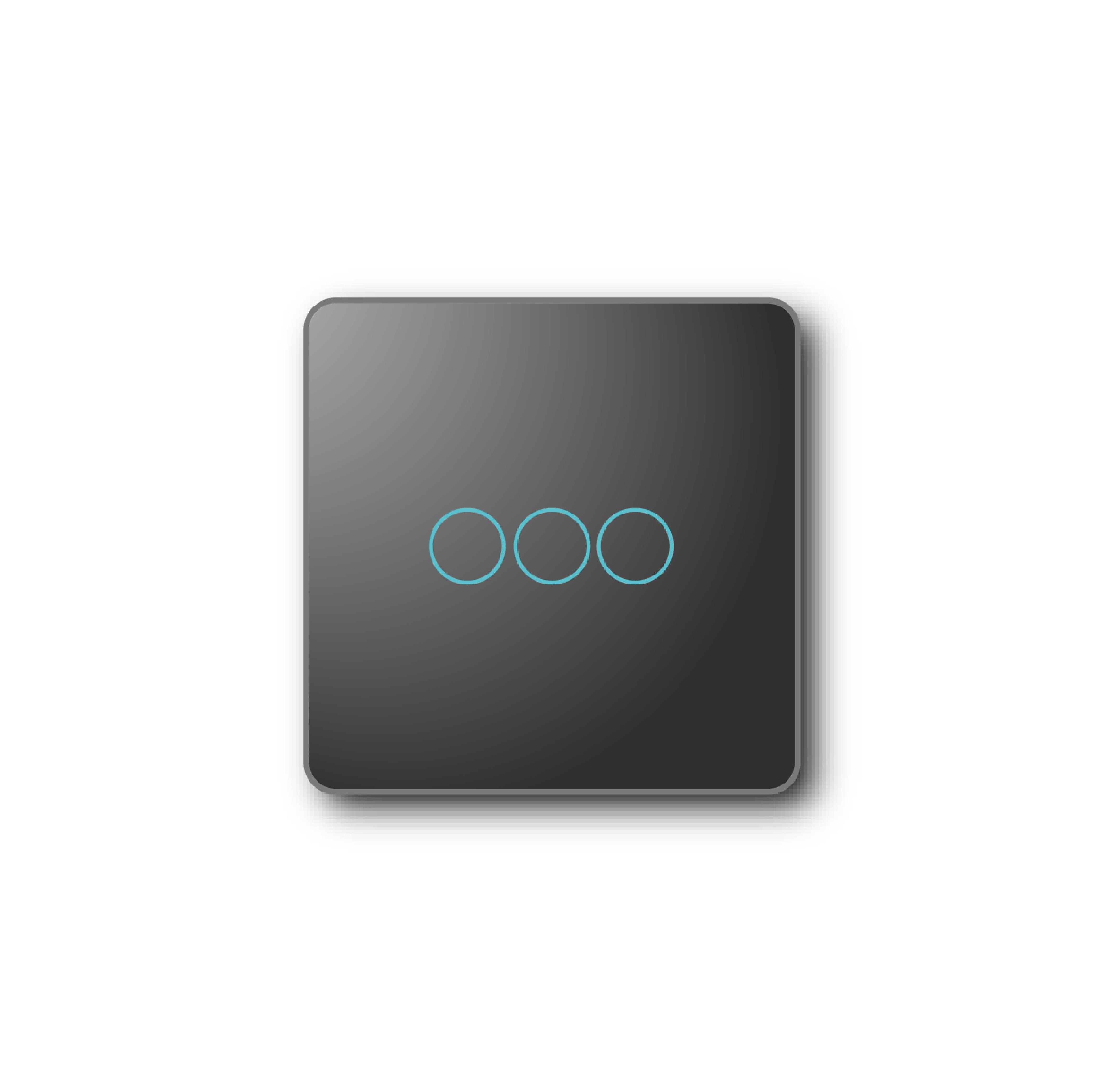 Smartify vPRO Comando de Cenários 3 Botões (9 Cenários) Preto