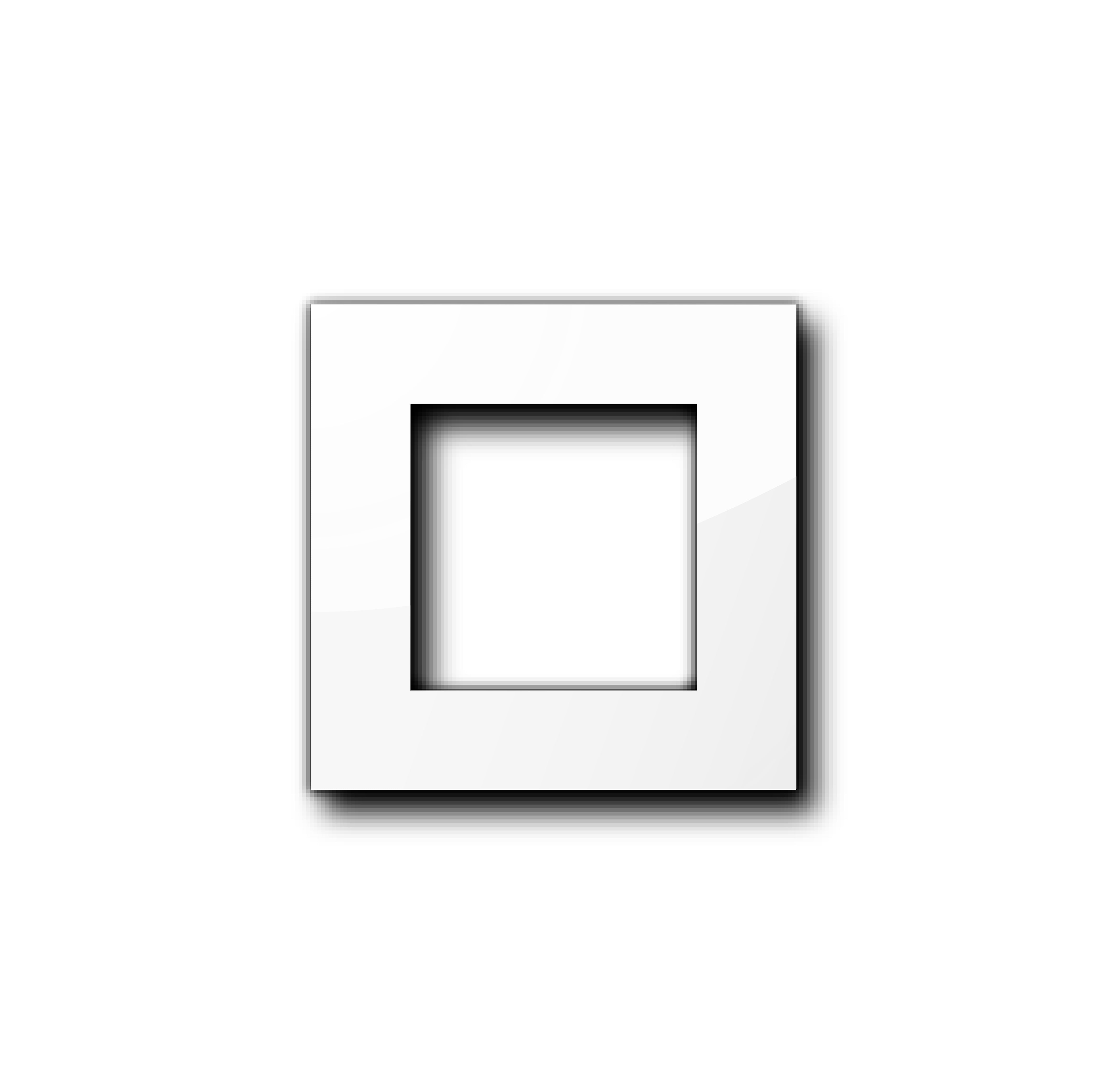 Smartify vPRO Espelho Simples Moldura Branco – espelho compacto com acabamento em vidro temperado.