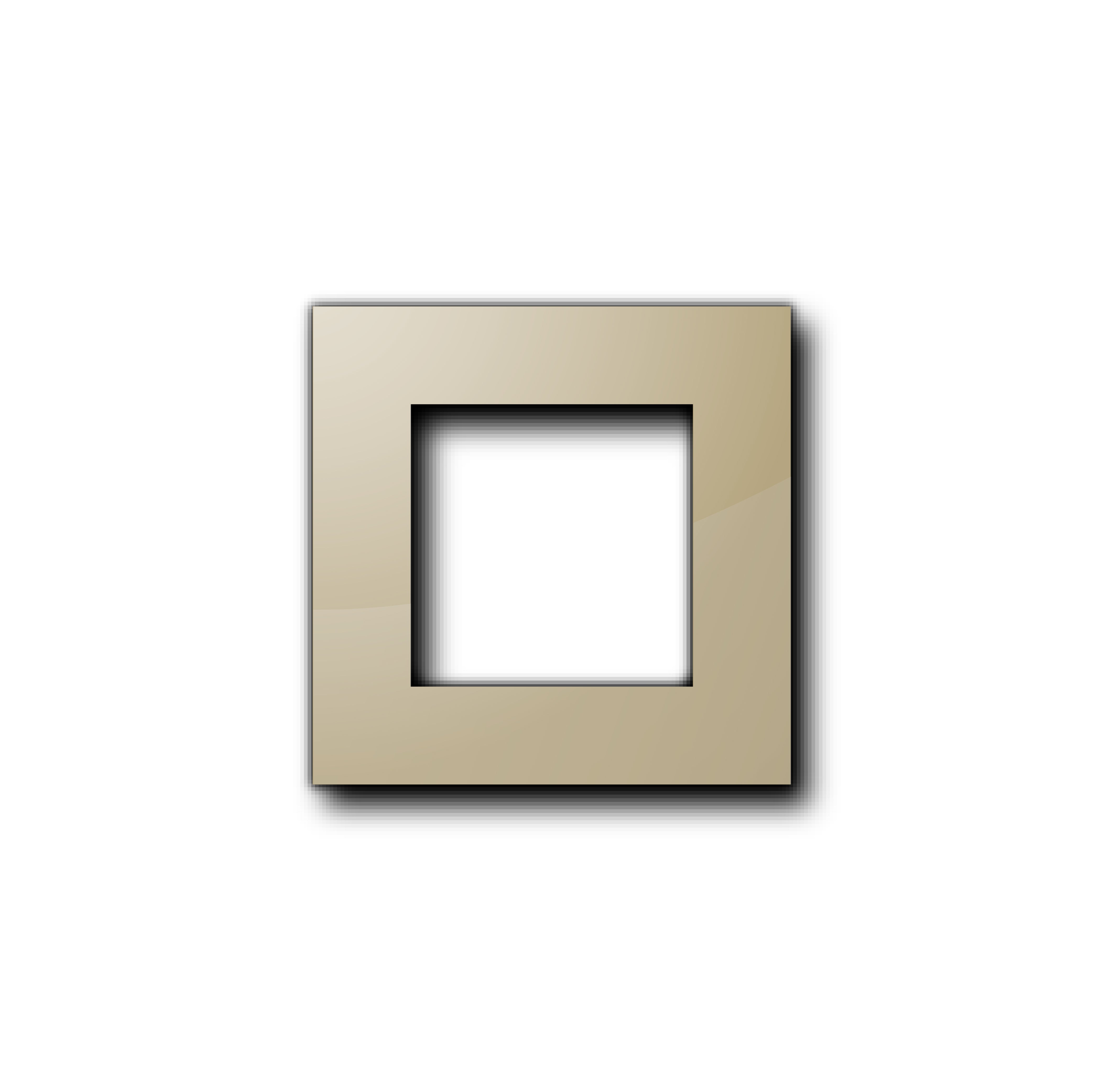 Smartify vPRO Espelho Simples Moldura Dourado – espelho compacto com acabamento em vidro temperado.