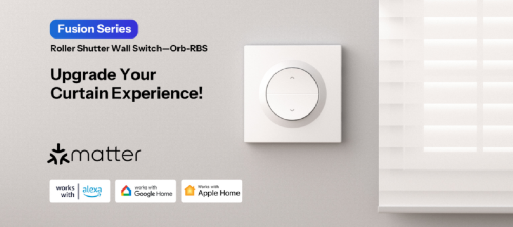 O Sonoff Orb-RBS é um interruptor inteligente para estores compatível com Matter over Wi-Fi, permitindo transformar estores elétricos tradicionais num sistema totalmente smart. Oferece controlo remoto, ajuste por percentagem, agendamento, automações e integração total com Apple Home, Google Home, Alexa, SmartThings e Home Assistant.
