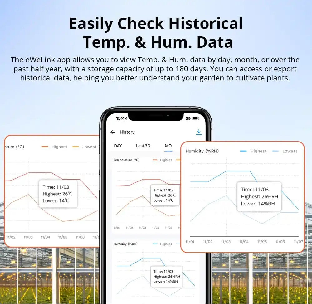 O SONOFF SNZB-02WD é um sensor inteligente de temperatura e humidade com ecrã LCD e conectividade Zigbee 3.0, desenvolvido para monitorizar em tempo real as condições ambientais em espaços interiores, incluindo locais com maior nível de humidade.