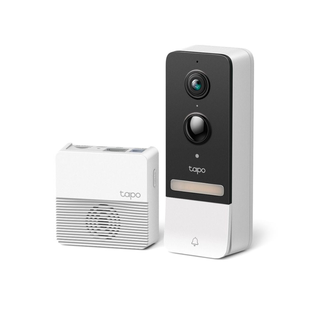 Kit de vídeo-porteiro inteligente com câmara 2K, IA, visão noturna e bateria de longa duração. Ideal para segurança residencial.