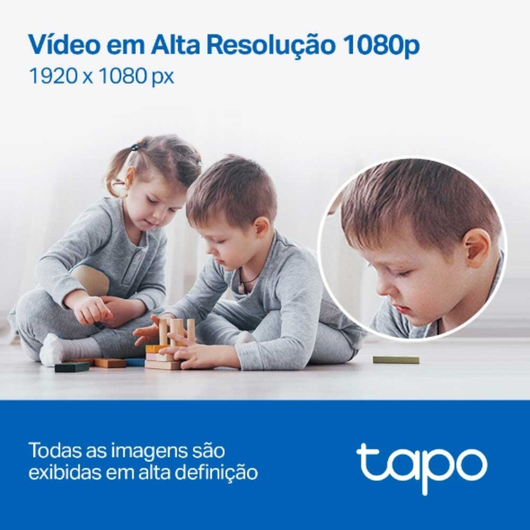 Câmara de vigilância inteligente TC70: tem alta resolução para perceber cada detalhe na imagem.