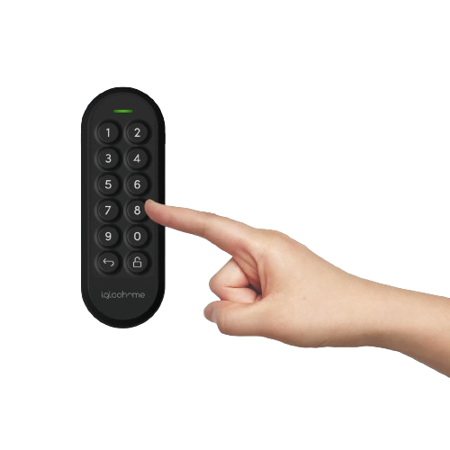 Teclado numérico keypad igloohome: tem um tamanho ideal para um uso discreto e seguro.