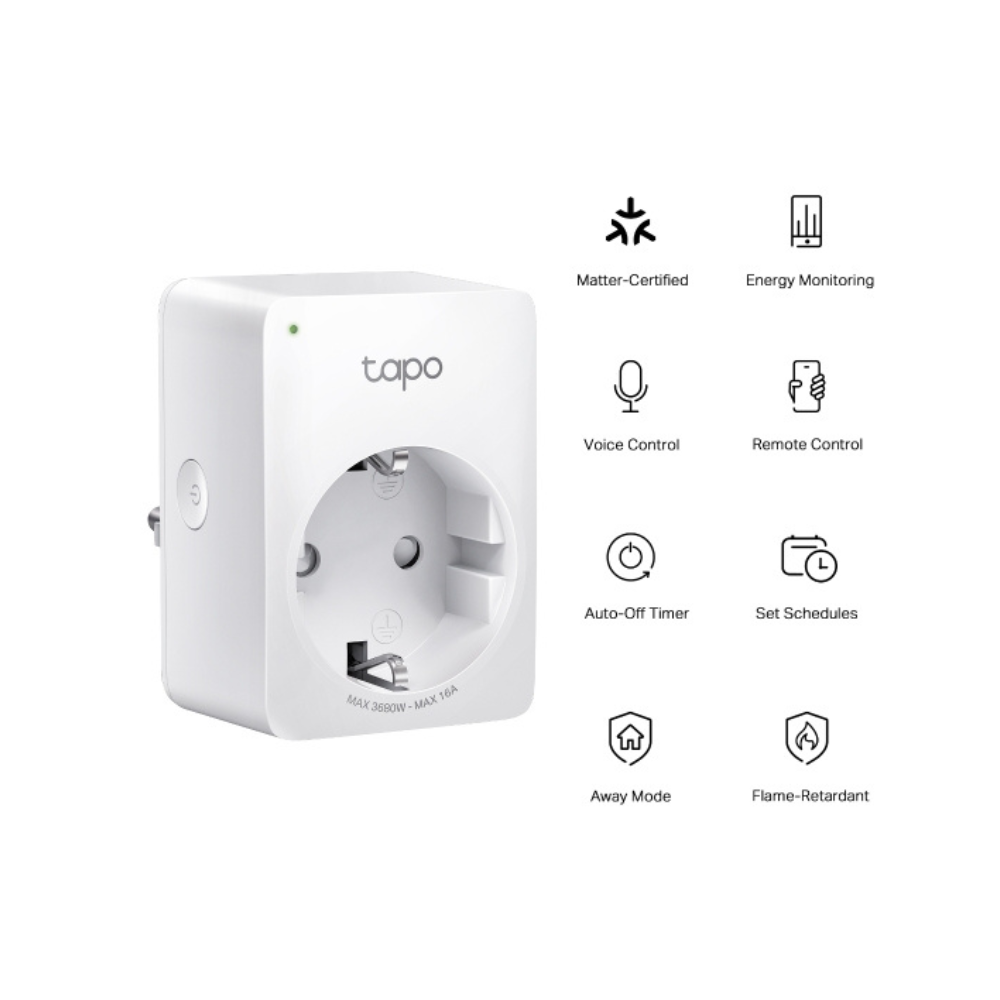 Compatível com Matter – Os dispositivos Tapo com certificação Matter podem ser integrados facilmente com outros produtos Matter no ecossistema da sua escolha.