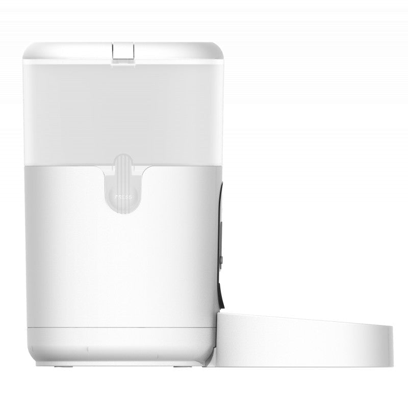 Permite alimentação programada e controlo remoto via app Aqara Home, com 4 L de capacidade e até 10 horários, ideal para quem está longe.