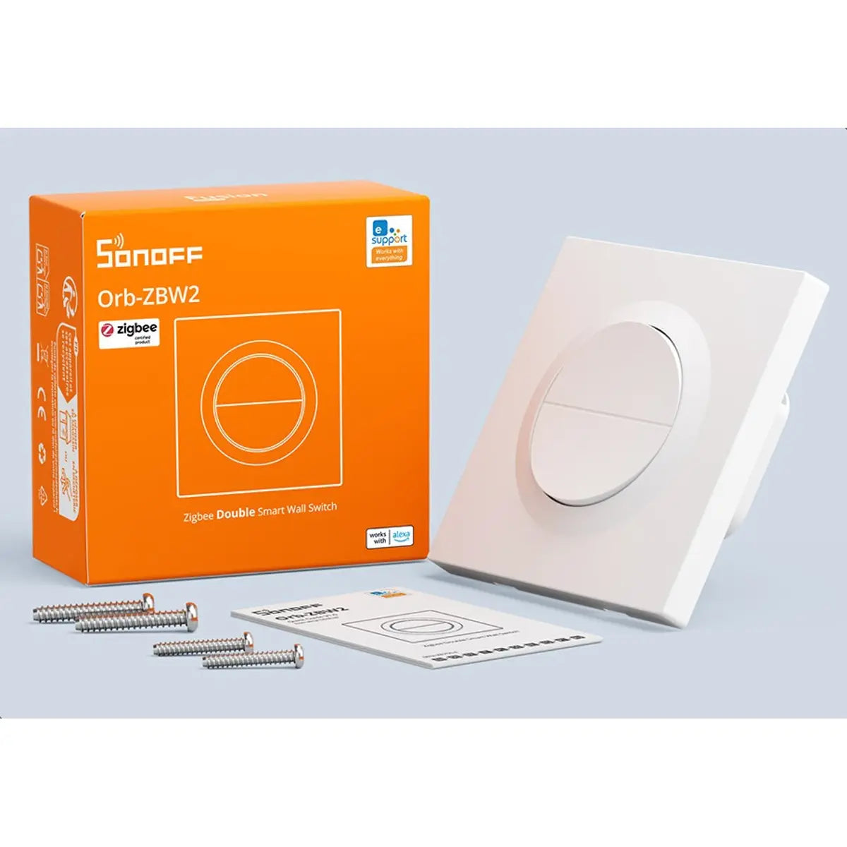 Sonoff Dual Wall Switch 2-channel Zigbee 3.0 (Fusion Series) - Sonoff Orb-ZBW2 (MINI-ZB2GS-E)