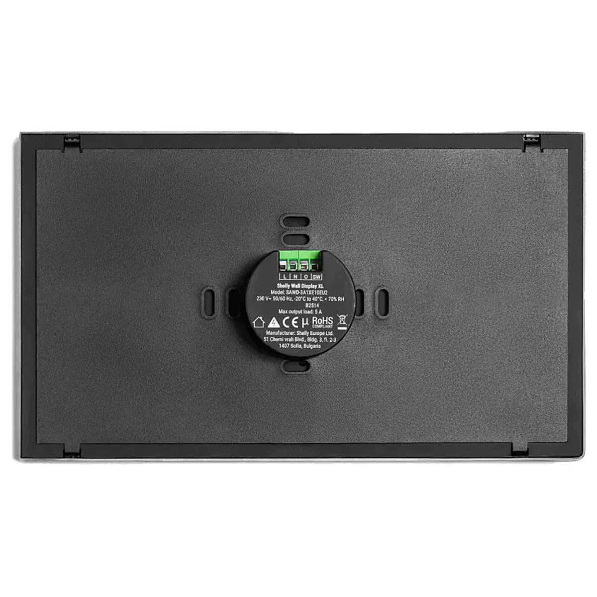 Shelly Touch Panel with 10.1" screen in Black WiFi Bluetooth - Wall Display XL