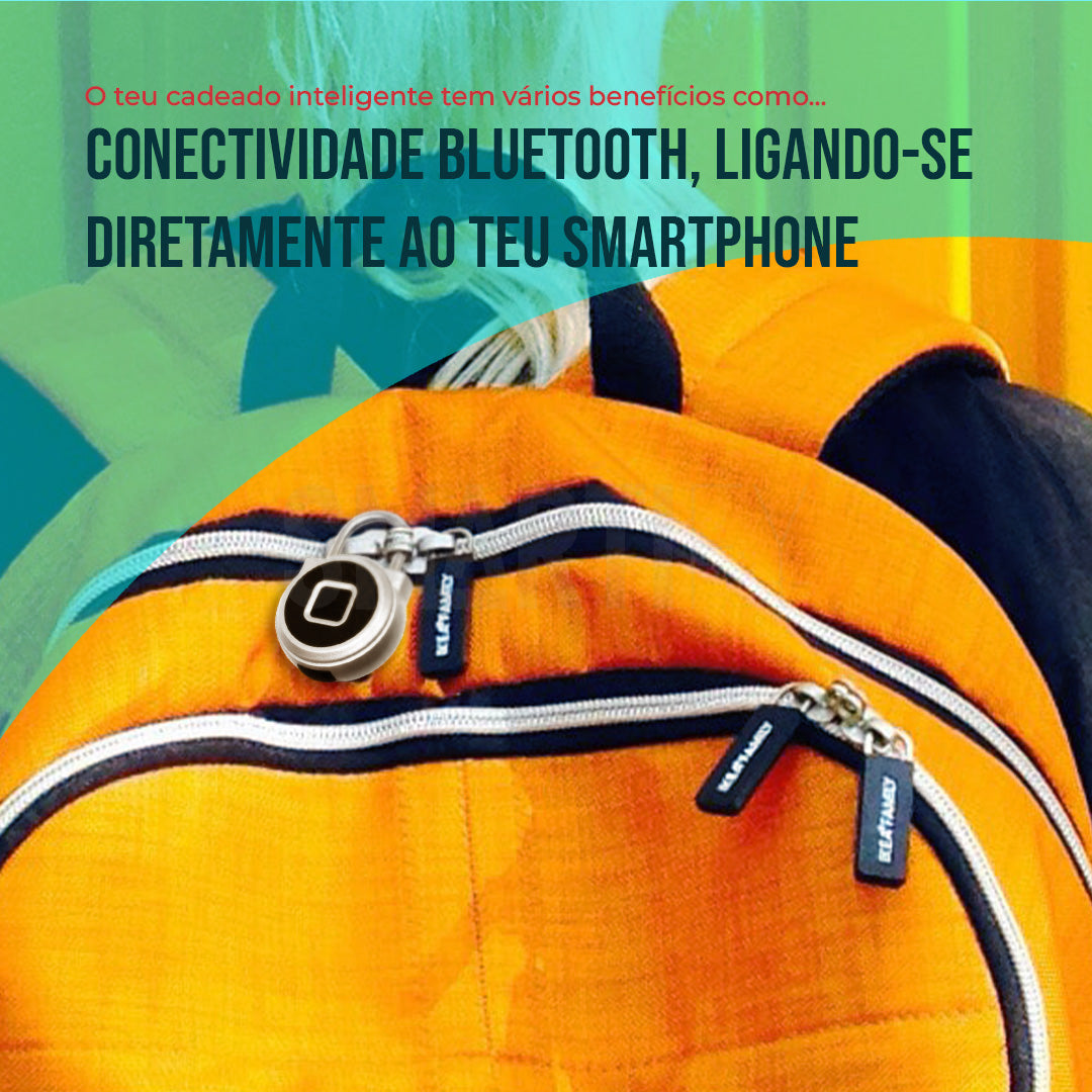Cadeado Inteligente Bluetooth com Impressão Digital - Smartify - Casa Inteligente - Smart Home - Domotica - Casas Inteligentes