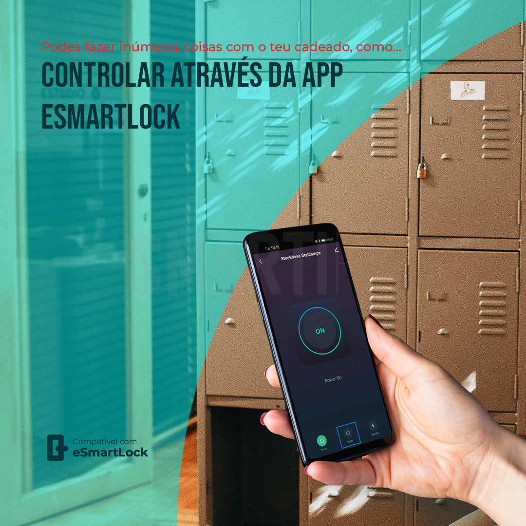 Cadeado Inteligente Bluetooth com Impressão Digital - Smartify - Casa Inteligente - Smart Home - Domotica - Casas Inteligentes
