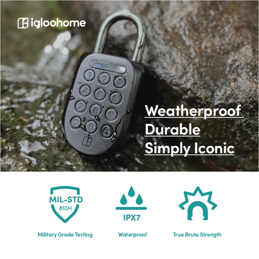 O cadeado inteligente PAdlock 2 tem proteção militar com muita resistência.