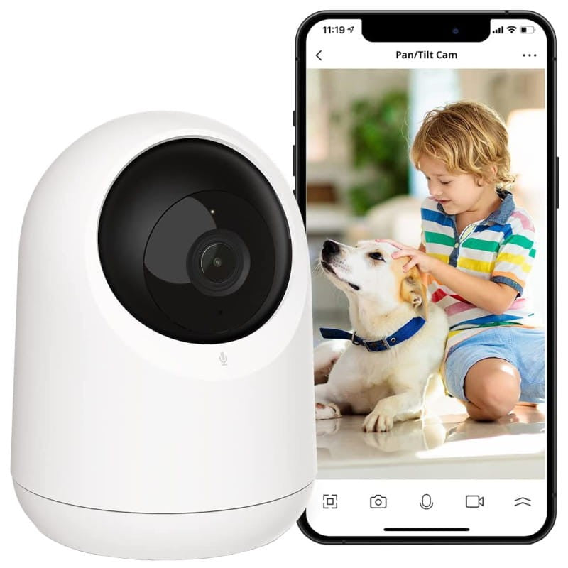 SwitchBot Pan/Tilt Cam 2K - câmara de vigilância interior com resolução 2K, visão noturna e áudio bidirecional