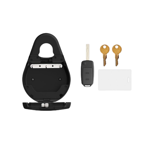 O cadeado inteligente keypad oferece um ótimo espaço para guardares tuas chaves e cartões.