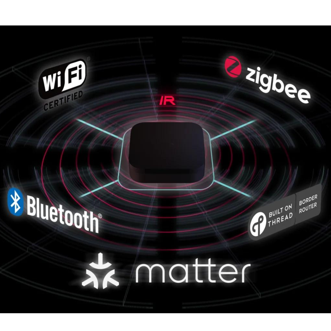 Aqara gateway Hub M3: Diversas conexões, wifi, zigbee, Bluetooth, Thread e Infra Vermelho.