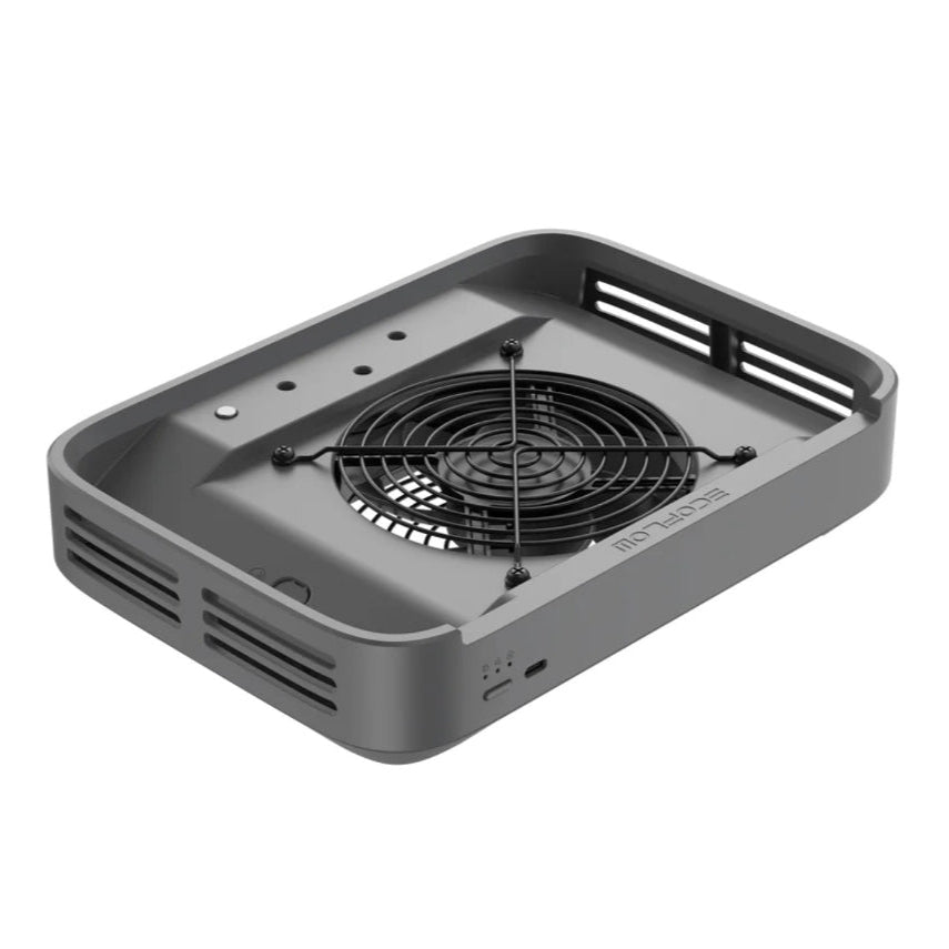 Base de Refrigeração Ecoflow Smart Cooling Deck para microinversor PowerStream, com arrefecimento rápido e eficiente, atingindo a temperatura ideal em 3 minutos