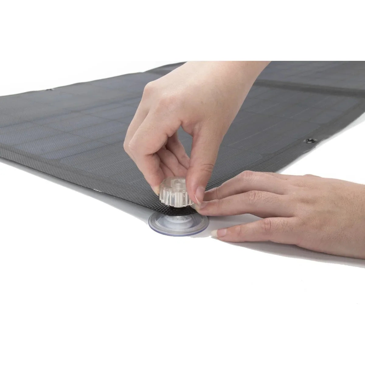 Set de 8 Ventosas para Painel Solar da Ecoflow, fáceis de instalar, compatíveis com várias superfícies lisas, garantindo fixação segura e estável.