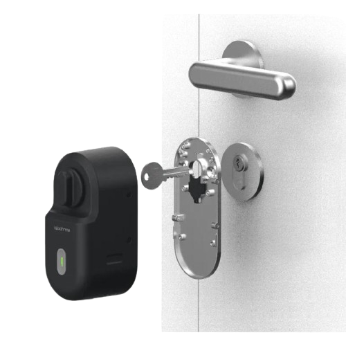 Fechadura inteligente retrofit lock Igloohome: Fácil instalação, basciamente chegar e colocar em cima.