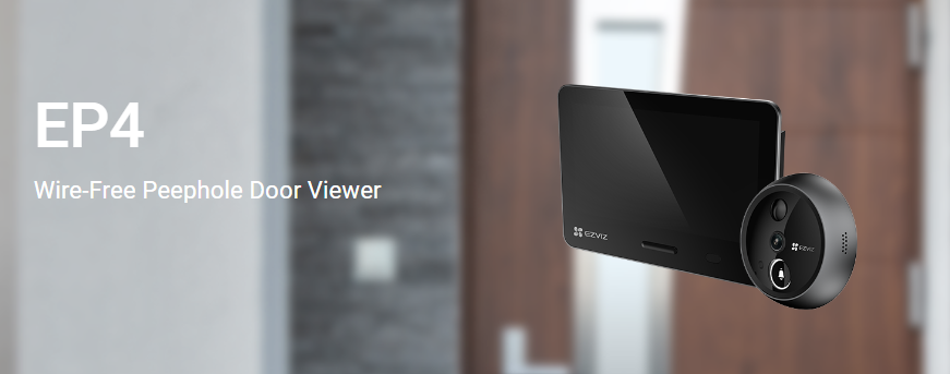 EZVIZ EP4 Silver - Visor digital de porta com ecrã tátil 5.5 polegadas