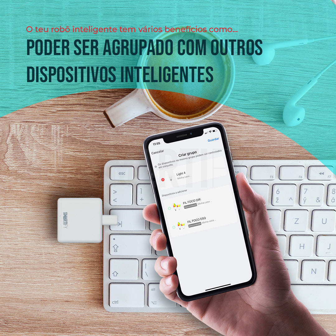 Fingerbot Bluetooth Inteligente Smartify - Smartify - Casa Inteligente - Smart Home - Domotica - Casas Inteligentes