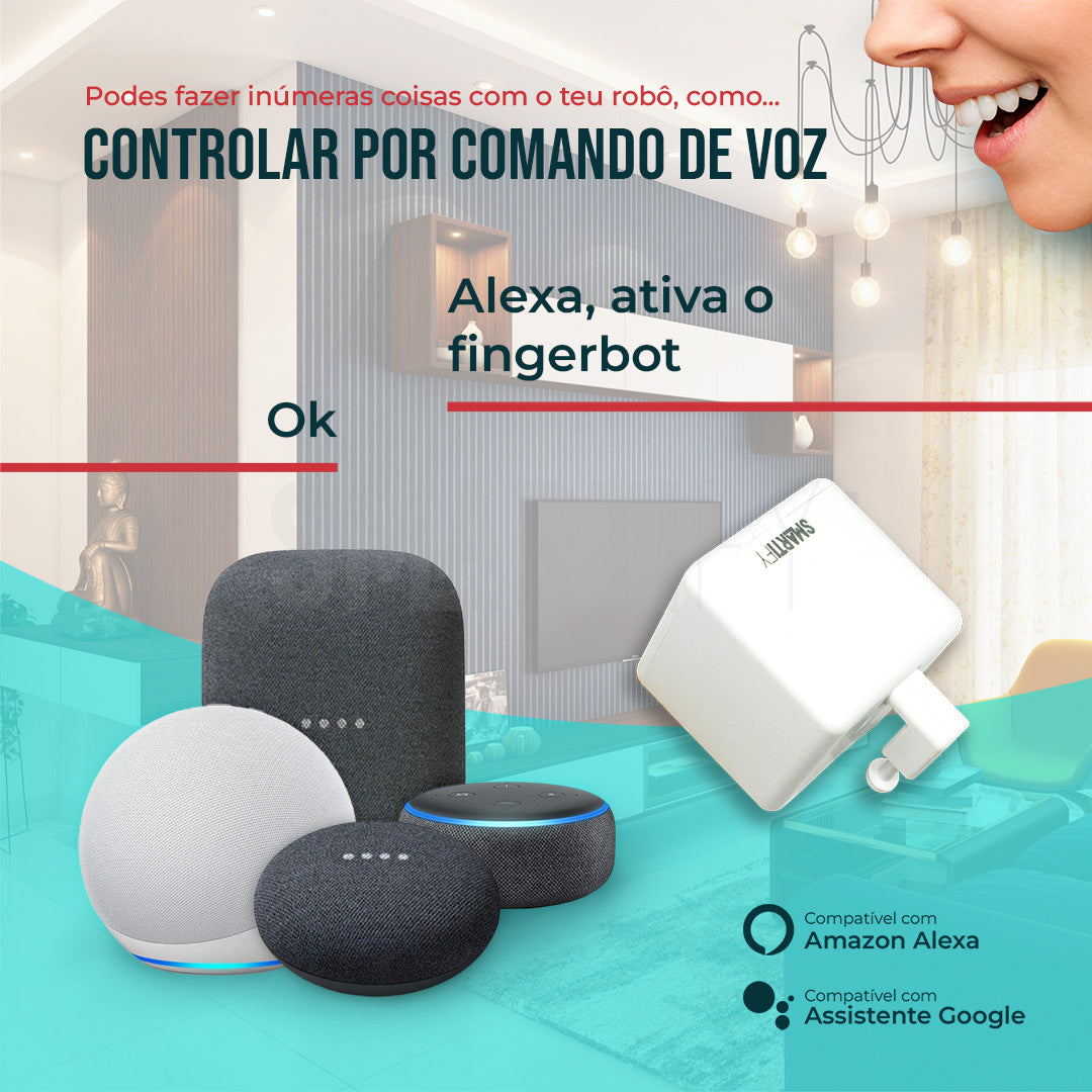 Fingerbot Bluetooth Inteligente Smartify - Smartify - Casa Inteligente - Smart Home - Domotica - Casas Inteligentes