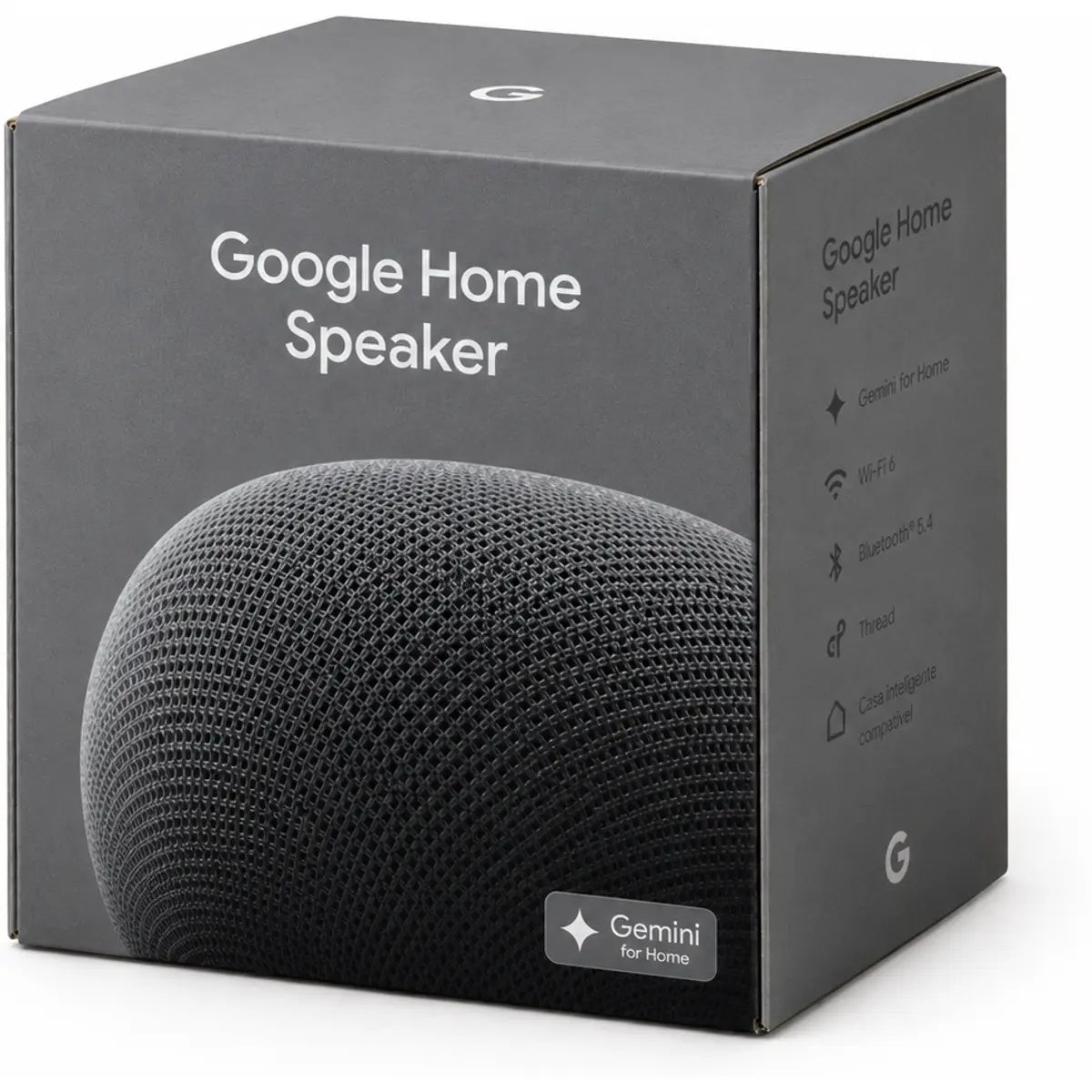Google Home Speaker - embalagem da versão cinzenta