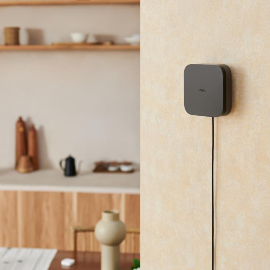 Aqara gateway Hub M3: Posto a parede, design discreto e moderno.
