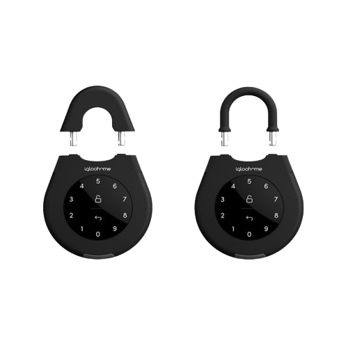 cadeado inteligente keypad igloohome com abertura super pratica.