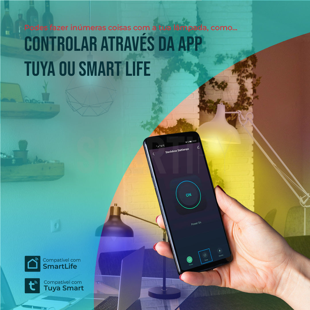 Lâmpada LED RGB - CCT (Cores + Branco) Inteligente E14 WiFi Smartify - Smartify - Casa Inteligente - Smart Home - Domotica - Casas Inteligentes