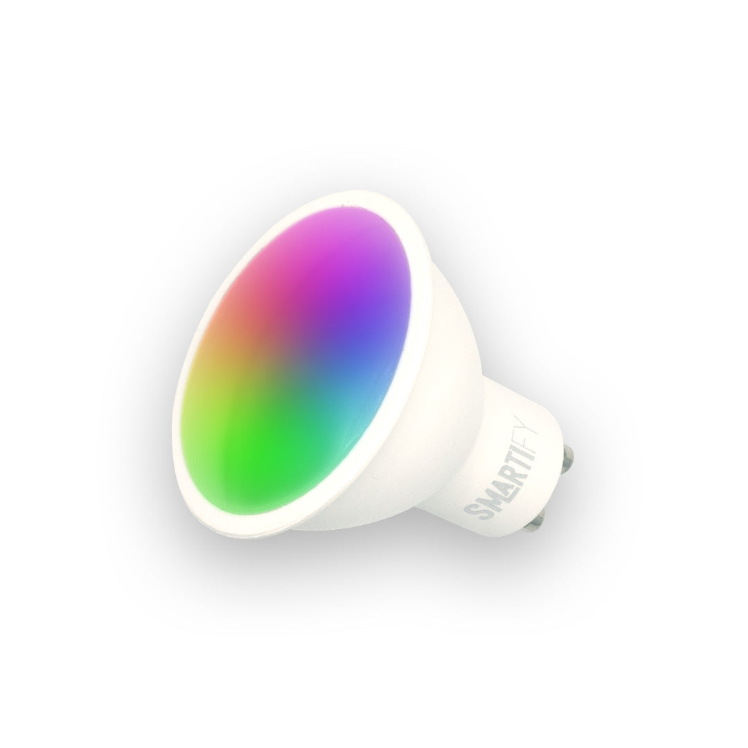 Lâmpada LED RGB - CCT (Cores + Branco) Inteligente GU10 WiFi Smartify - Smartify - Casa Inteligente - Smart Home - Domotica - Casas Inteligentes