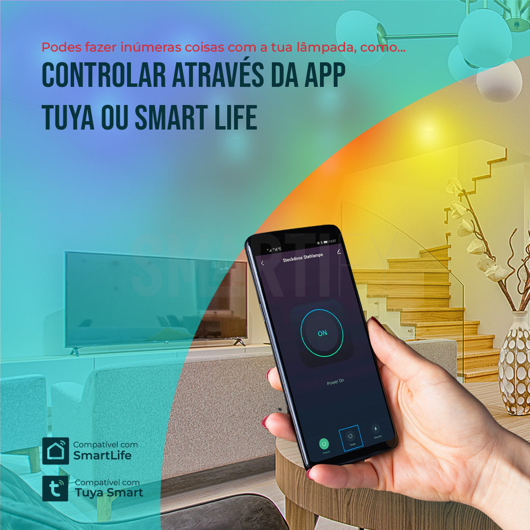 Lâmpada LED RGB - CCT (Cores + Branco) Inteligente GU5.3 WiFi Smartify - Smartify - Casa Inteligente - Smart Home - Domotica - Casas Inteligentes