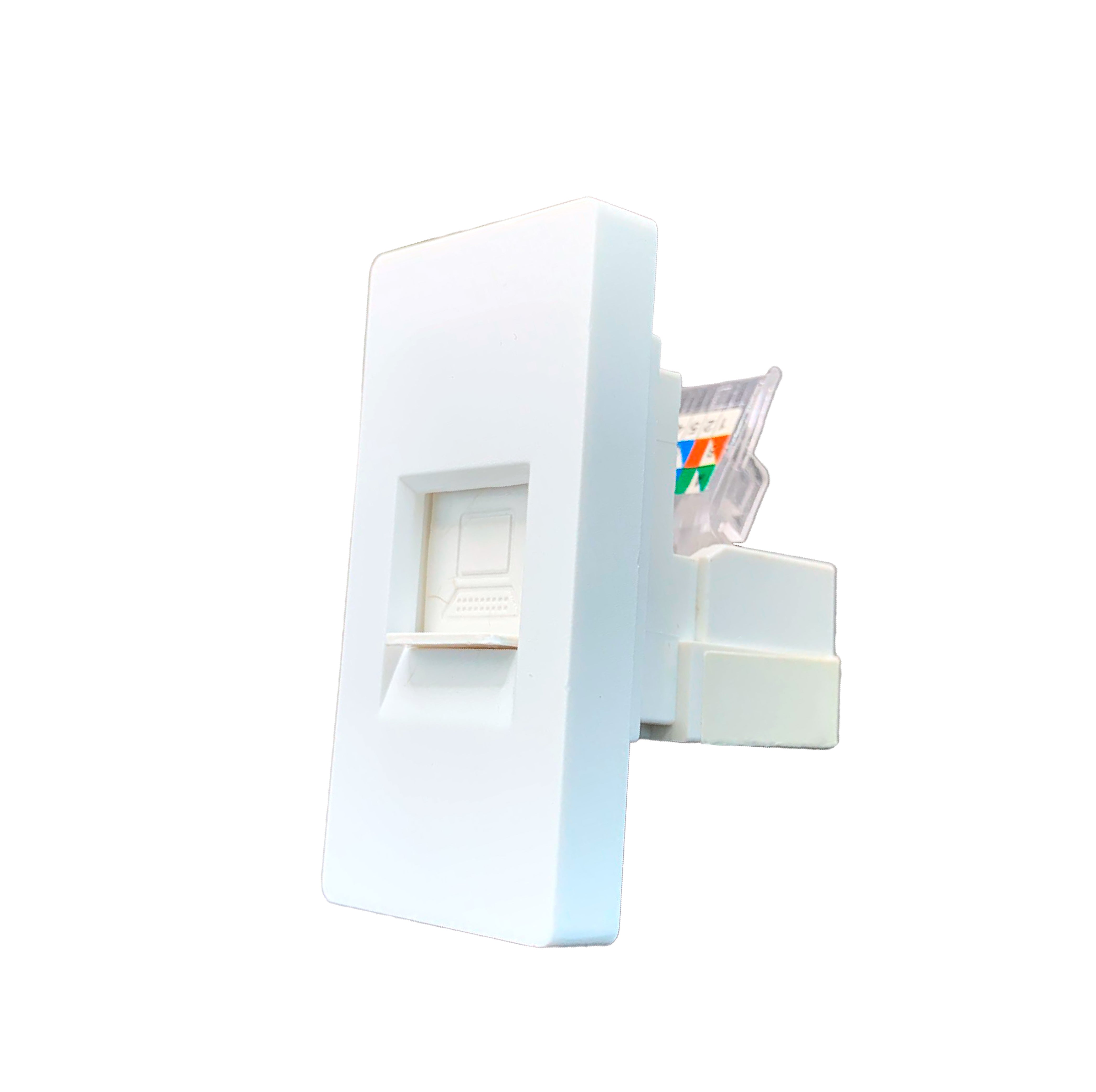 Smartify vPRO Meio Módulo CAT 6 Branco - modelo compacto.