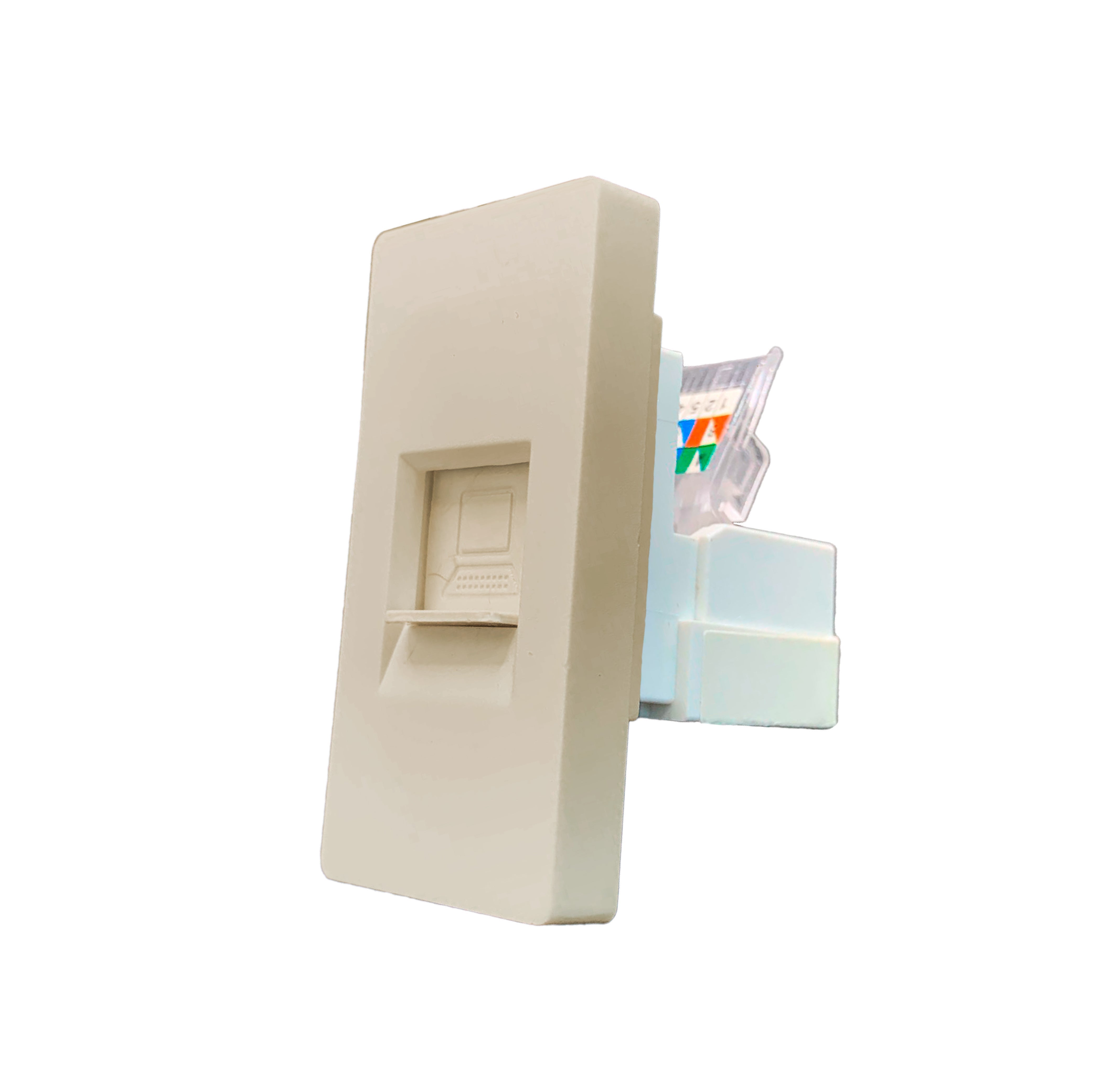 Smartify vPRO Meio Módulo CAT 6 Dourado - modelo compacto.