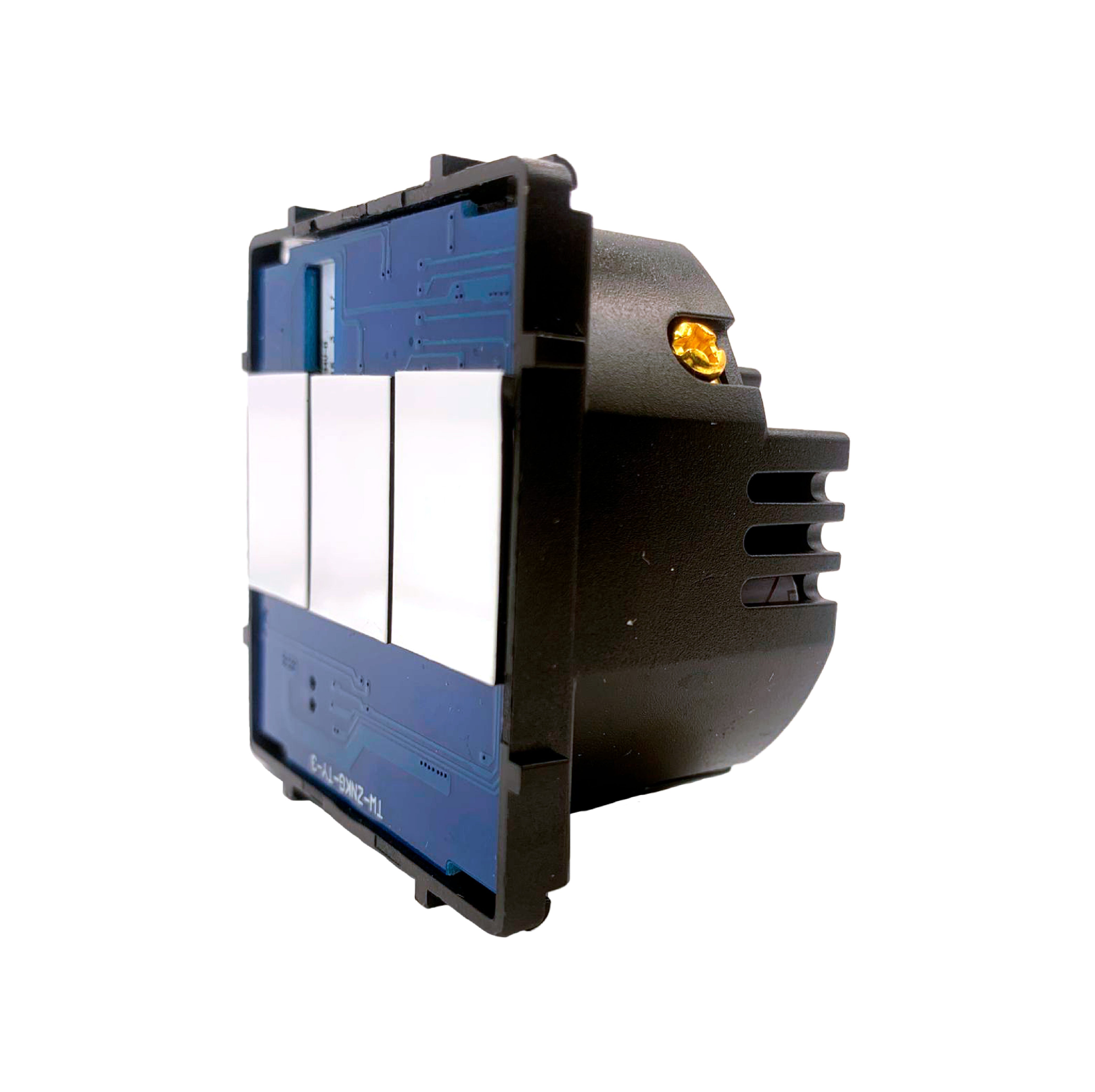 Smartify Módulo Interruptor  – dispositivo compacto para automação residencial, permitindo controlo remoto de iluminação via app ou assistente de voz.