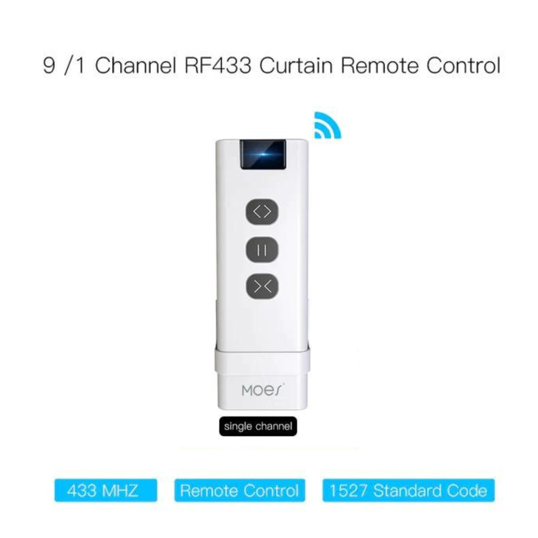 Moes Comando 1 canal RF433 para persiana, cortina, estores ou iluminação