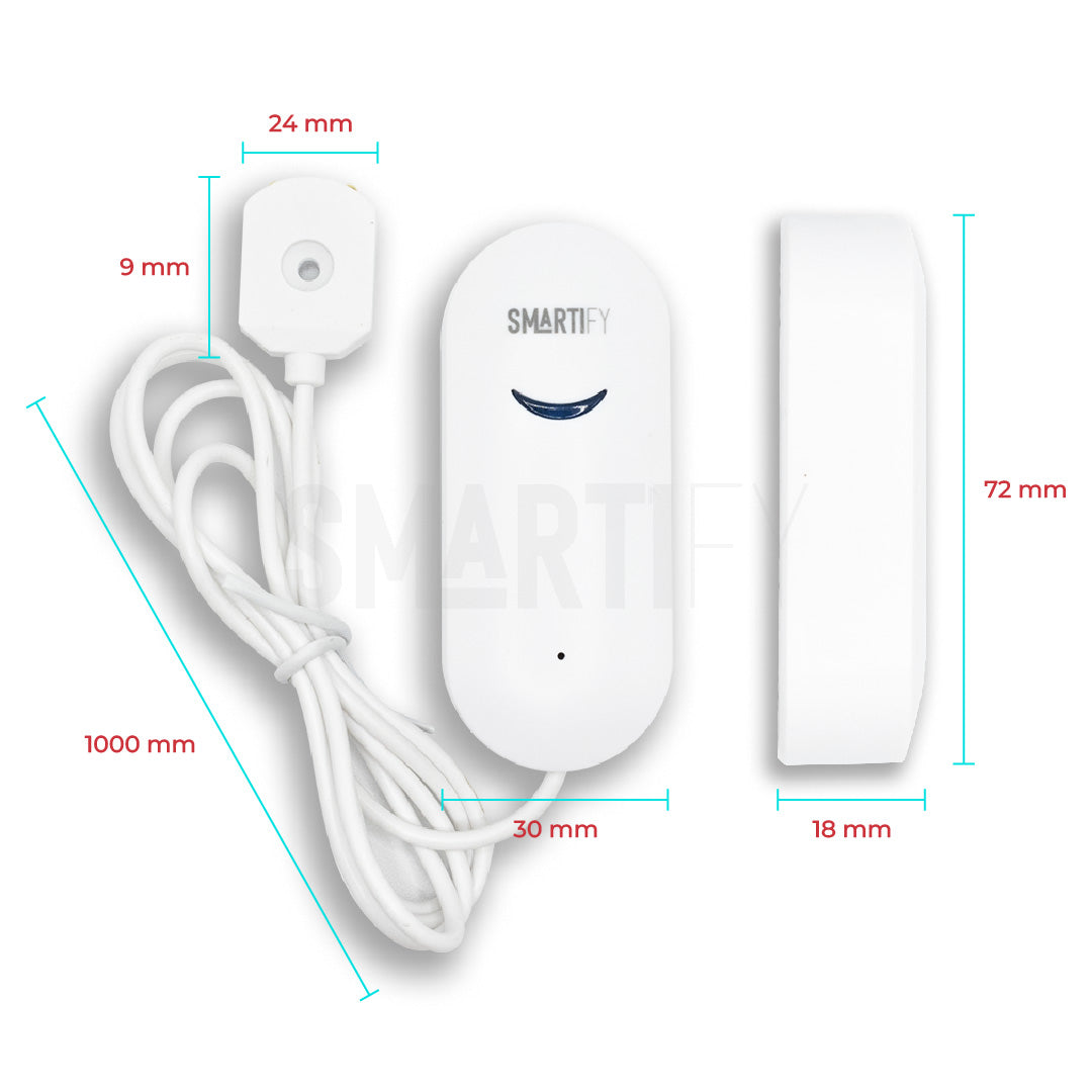 Sensor Inteligente de Inundação WiFi Smartify - Smartify - Casa Inteligente - Smart Home - Domotica - Casas Inteligentes