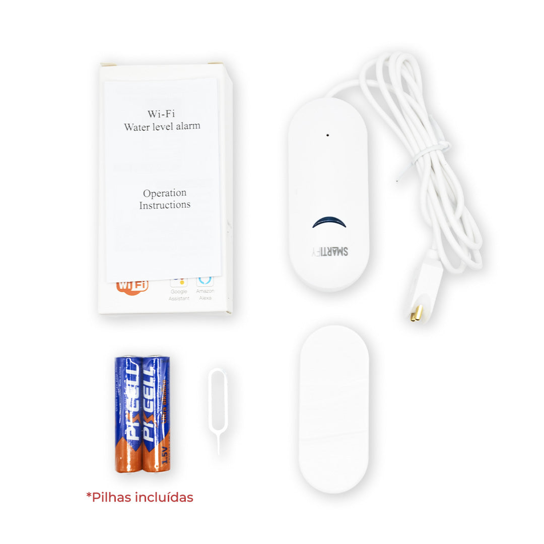 Sensor Inteligente de Inundação WiFi Smartify - Smartify - Casa Inteligente - Smart Home - Domotica - Casas Inteligentes