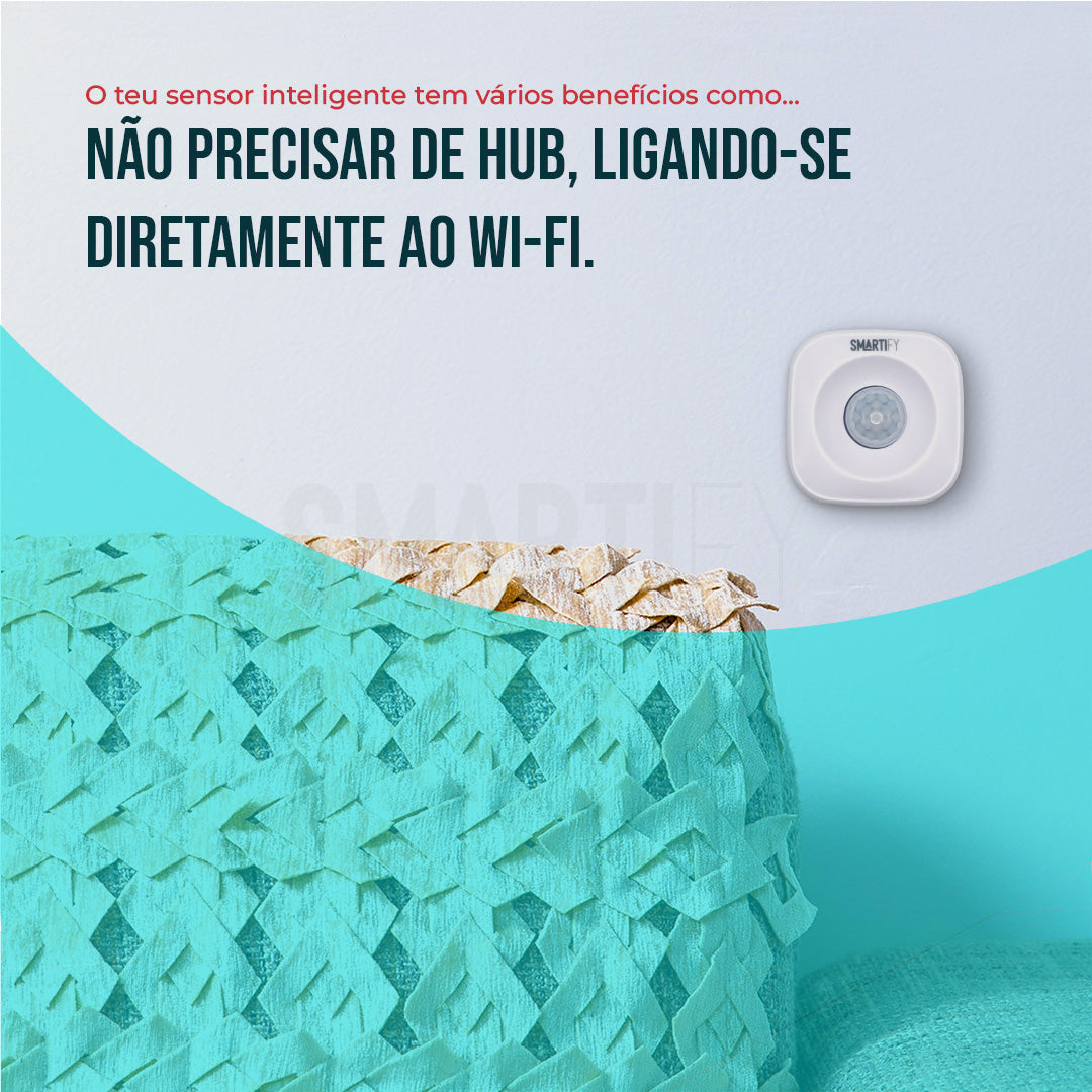Sensor Inteligente de Movimento WiFi Smartify - Smartify - Casa Inteligente - Smart Home - Domotica - Casas Inteligentes