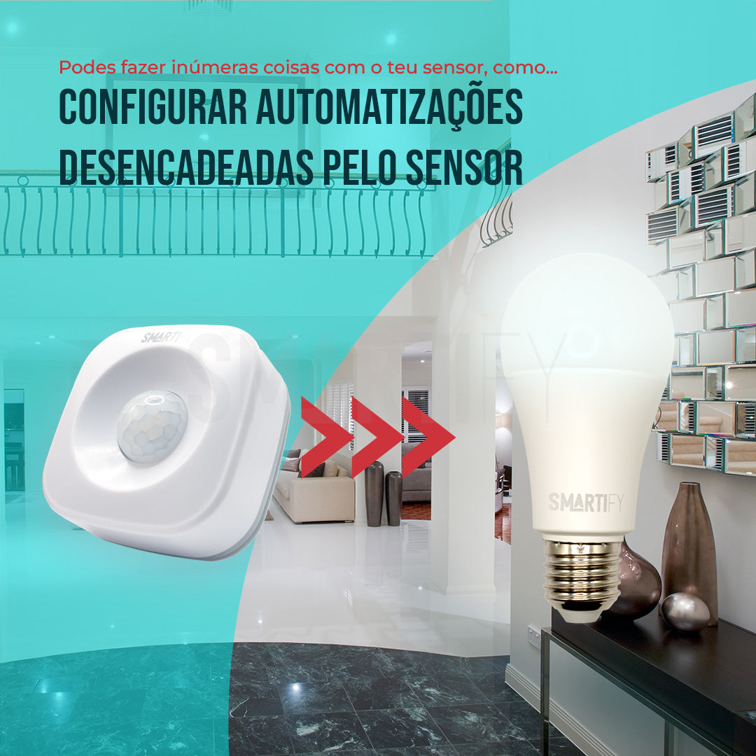 Sensor Inteligente de Movimento WiFi Smartify - Smartify - Casa Inteligente - Smart Home - Domotica - Casas Inteligentes