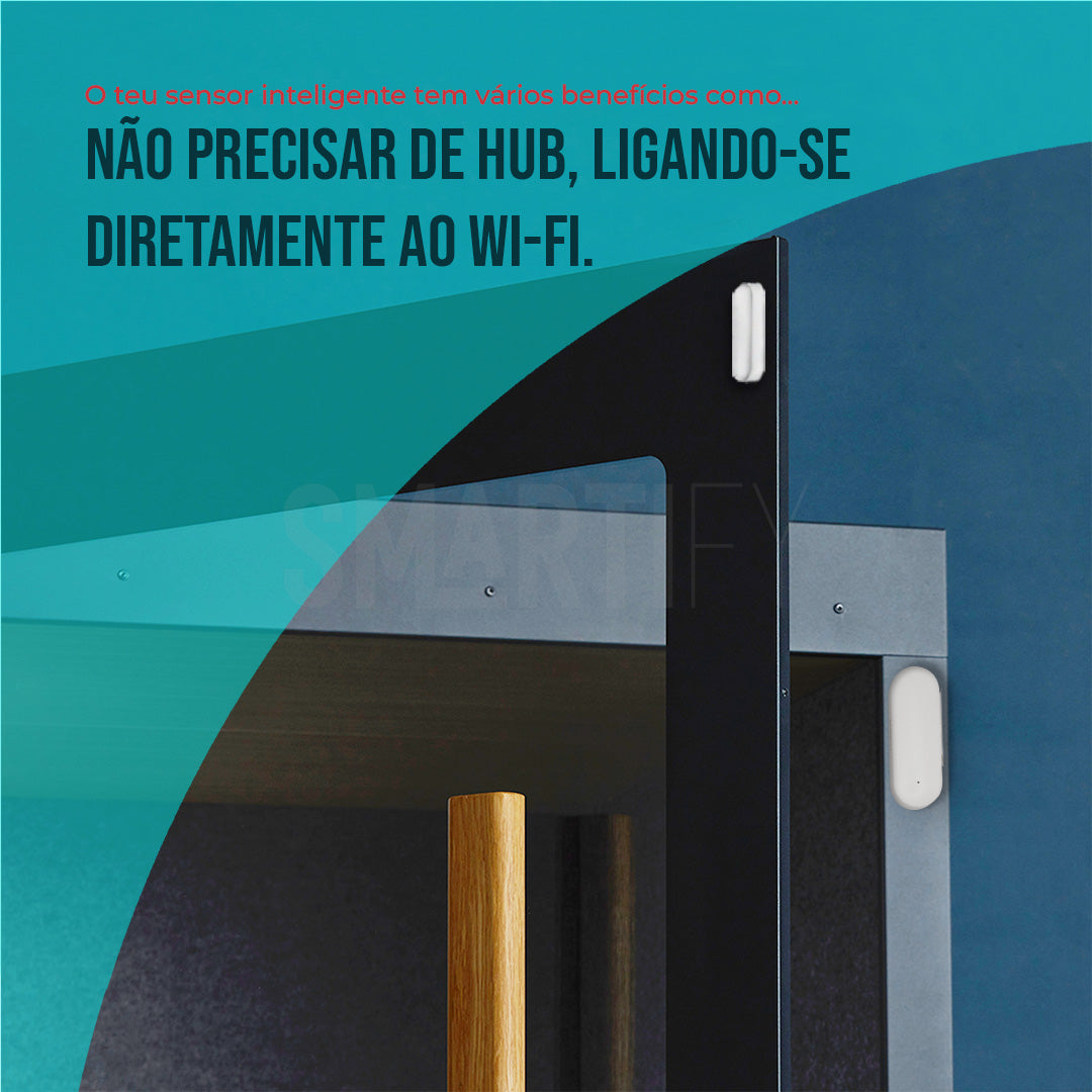 Sensor Inteligente de Abertura/Fecho WiFi Smartify - Smartify - Casa Inteligente - Smart Home - Domotica - Casas Inteligentes