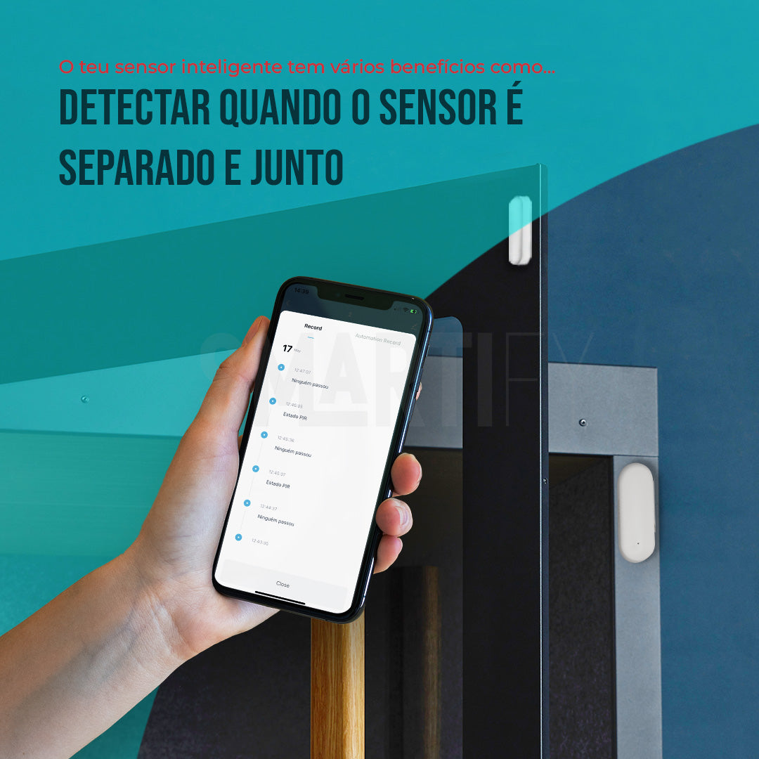 Sensor Inteligente de Abertura/Fecho WiFi Smartify - Smartify - Casa Inteligente - Smart Home - Domotica - Casas Inteligentes