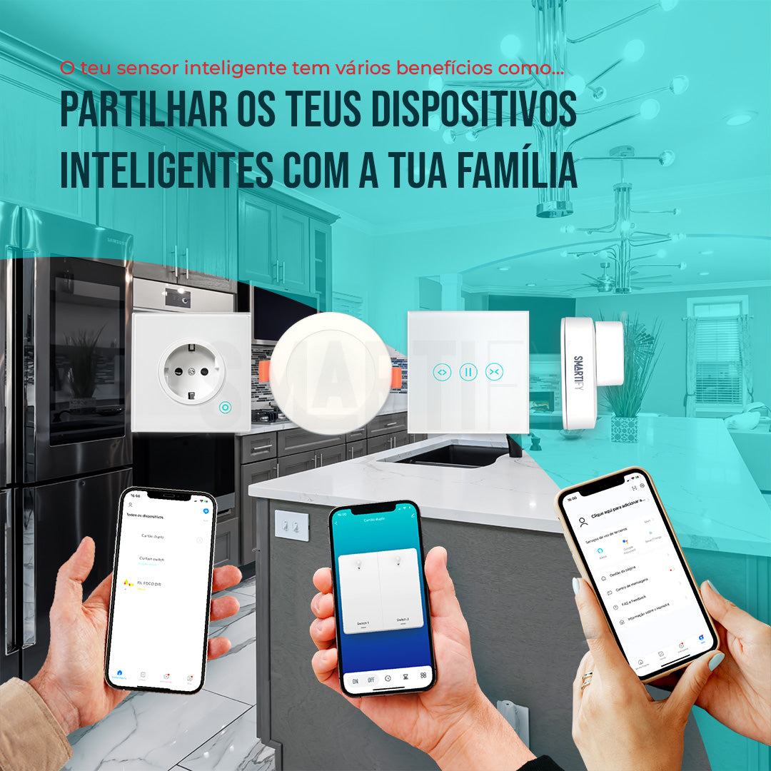 Sensor Inteligente de Abertura/Fecho WiFi Smartify - Smartify - Casa Inteligente - Smart Home - Domotica - Casas Inteligentes