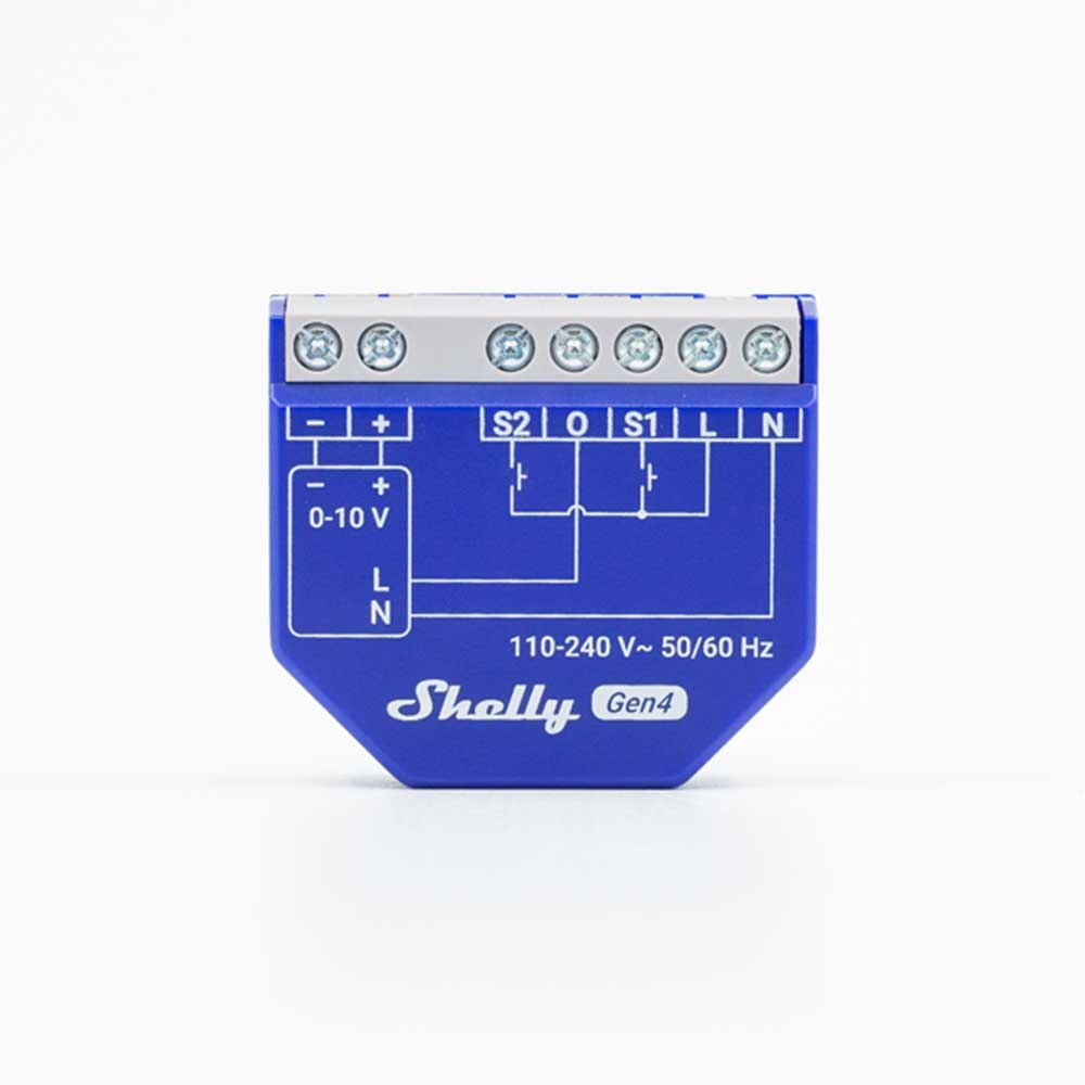 Shelly Dimmer 0/1-10V PM Gen4 - Modulo Dimmer Inteligente