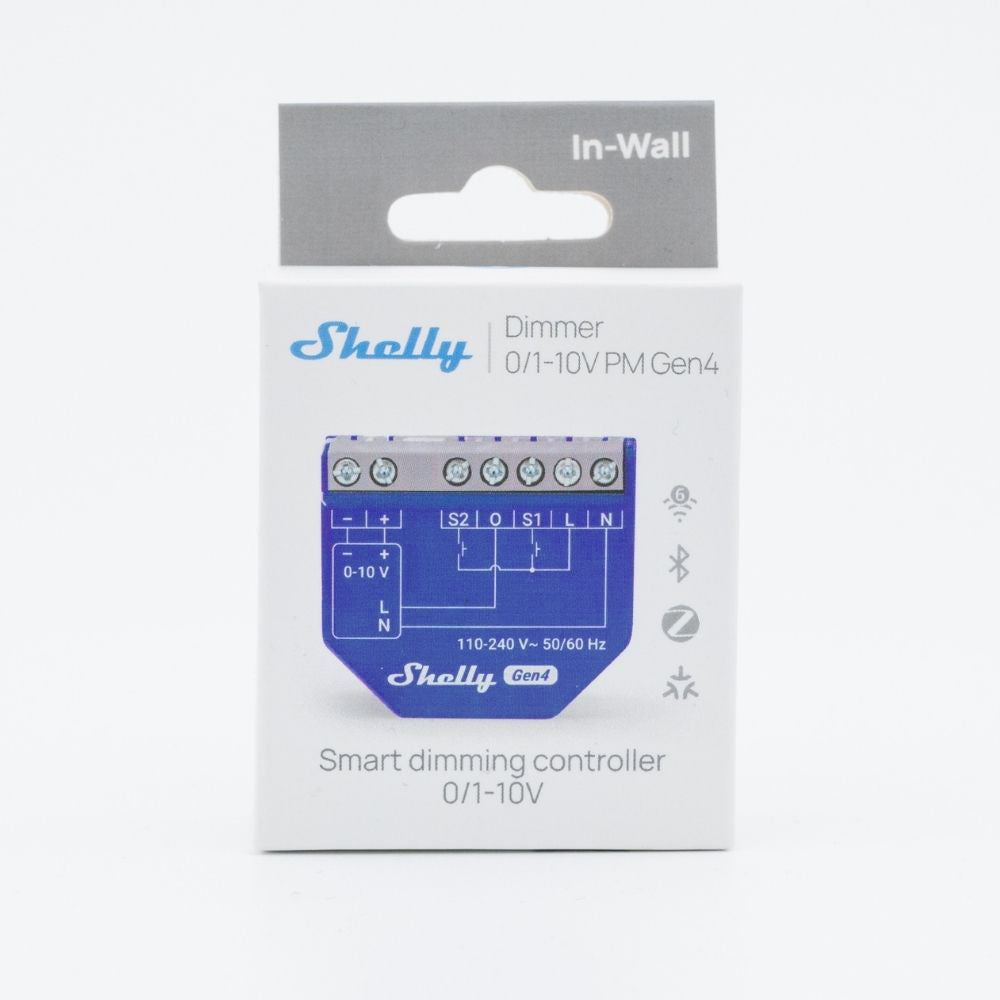 Shelly Dimmer 0/1-10V PM Gen4 - Modulo Dimmer Inteligente