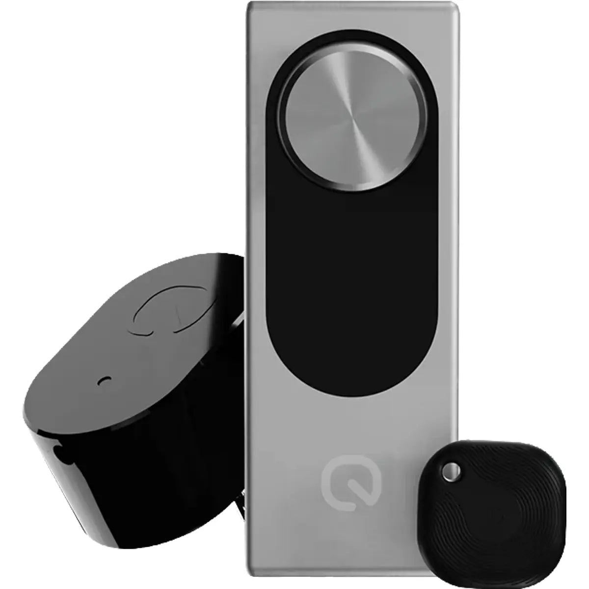 Shelly LOQED Pure Prateado - fechadura, gateway e comando incluídos
