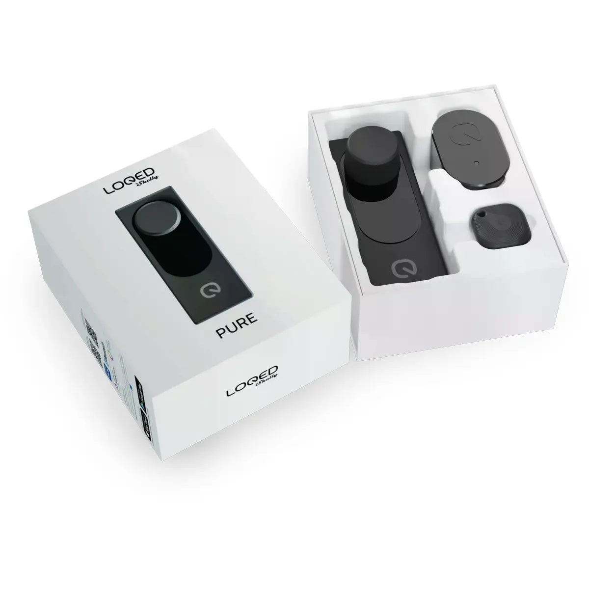 Shelly LOQED Pure Preto - kit e embalagem