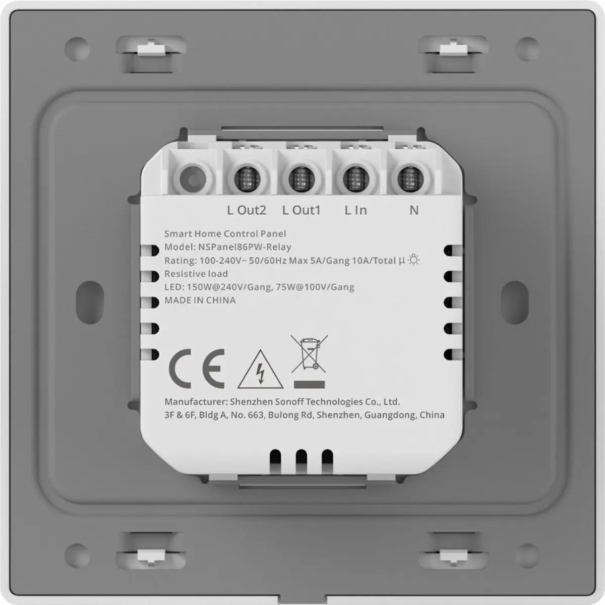 Sonoff NSPanel Pro Gen2 WiFi Zigbee Smart Control Panel - Screen On